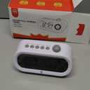 Mooking Alarm Clocks for Bedrooms, Digital Visual Timer for Kids, Rechargeable 199-Minute Silent Countdown Timers, Focus & Smoother Routines, Fitness Baking Studying Teaching (White)