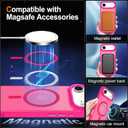 Hython Case for iPhone Air Case Magnetic Translucent Matte Phone Cases 6.5" [Compatible with MagSafe] Thin Slim Fit Shockproof Bumper Hard Protective Cover for Women Men Girls, Frosted Hot Pink
