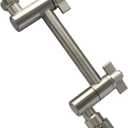 Litoexpe 4 Inch Shower Head Extension Arm, Brass Adjustable Shower Arm Extender for Rain and Handheld Shower Head, Brushed Nickel