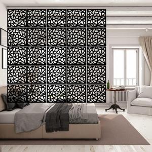 Stepstall Hanging Room Divider Made of Environmentally PVC, 12 PCS Room Divider Partitions Panel Screen for Decorating Bedroom, Dining, Study and Sitting-Room, Hotel, Bar and Restaurant