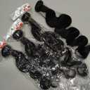 12A Human Hair Bundles 20 22 24 26 Inch 100% Unprocessed Virgin Brazilian 4 Body Wave Bundles Human Hair 400g Human Hair Bundles Hair Extensions Natural Color