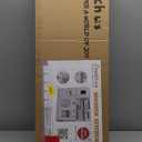 Kids Children Pretend Toy for Babies, Kitchen Playset & Play Kitchen Toy Set with Light, Sink with Faucet, Oven, Microwave, Kitchenware Set Accessories for Ages 3-8 Girls Boys (01 White)