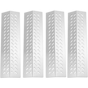 Stainless Steel Flame Tamers, 4 PC Grill Heat Plate Gas Replacement for Bull BBQ Grills, Fit for Angus, Brahma, 7-Burner, 4-Burner, 5-Burner Grill Models, Grill Parts Replace for 16631, 16521