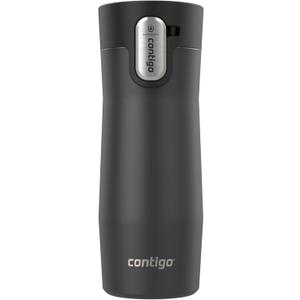 Contigo West Loop 3.0 Stainless Steel Insulated Travel Mug, Leak Proof with AutoSeal Lid, 16oz, Matte Black (16oz (Single Pack))