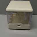 septillar Bird Feeder and Bath for Cage, Hanging Bird Bathtub Bath Shower Box Bowl, Bird Cage Accessories Suitable for Small Medium Birds, Parrots, Lovebirds, Finches, Parakeets, Mannikin (White)