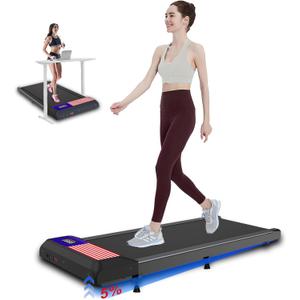 Walking Pad Treadmill Under Desk with Incline for Home/Office,Walking Pad with Remote Control,APP and LED Display