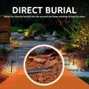 SUNVIE 100FT 14 Gauge Low Voltage Wire 14/2 Low Voltage Landscape Wire, 14 Gauge Stranded Copper Wire Direct Burial Lamp Wire 14 AWG 2 Conductor Electric Wire for Landscape Lighting, ETL Listed
