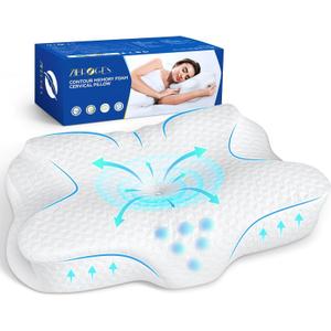 Cervical Pillow, King Size Memory Foam Pillow for Neck Head Shoulder Pain Relief Sleeping Supports Your Head, Ergonomic Contoured Cooling Neck Bed Pillow for Side, Back and Stomach Sleepers