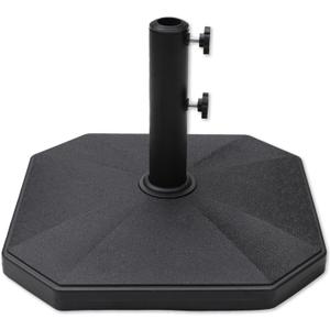 C-Hopetree 40 lb Heavy Duty Square Patio Base Stand for Outdoor Market Table Umbrella, Black