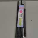 2 Pack Spring Tension Rods 28-43 Inches,5/8" Diameter Black Spring Load Adjustable Expandable,Small Short Tension Curtain Rod for Windows,Kitchen,Doorway,Bathroom,Cupboard Bars