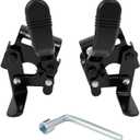 Wheelchair brakes, Universal Brake, Replacement Parts, One-Handed Operation, Suitable For Most Manual Wheelchairs (1 Pair, Black)