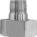 beduan Stainless Garden Hose Adapter 3/8" NPT Male to 3/4" GHT Female Extension Joint Repair Fitting (Detachable)