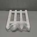 RUODON 4 Pack Thick Christmas Tree Fences White Wooden Picket Fences Tree Fence Border Decoration for Xmas Wedding Party Decor Garden Home, 15.7 x 12 Inches