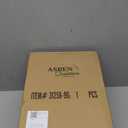 Aspen Creative 31270A Transitional Drum (Cylinder) Shaped Spider Construction Lamp Shade in Beige with Brown Trim Crinkle, 8" wide (8" x 8" x 11")