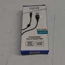 6 Foot Braided Nylon Micro Black Chrome USB Charge/Sync Cable For Micro USB