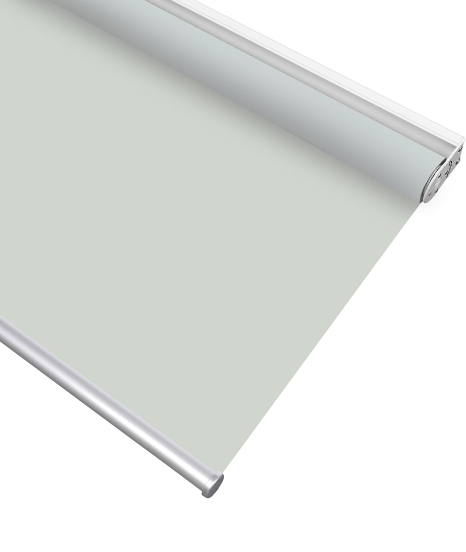 HOMEBOX 100% Blackout Cordless Roller Window Shades, Window Blinds with Thermal Insulated, UV Protection Waterproof Fabric, roll up and Down Blinds for Home and Office (Black - 55" W x 72" H) Grey