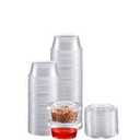 Portion Cups with Lids (3.25 Ounces, 18 Pack) | Disposable Plastic Cups for Meal Prep, Portion Control, Salad Dressing, & Medicine | Small Plastic Condiment Container