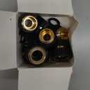 Triumpeek 3/4" Garden Hose Connector, 9 Pieces Garden Hose Quick Connect Fittings, Male and Female Quick Release Garden Hose Connector