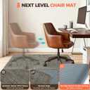 BAGAIL Office Chair Mat for Hardwood Floor, 35"x47" Heavy Duty Computer Chair Mat - Fast Flat & Smooth Glide - Non-Slip Desk Chair Floor Protector for Home Office - Brown