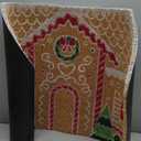 Gingerbread House Shaped Light Up Doormat, 22" x 36", Multi