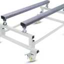 JY PERFORMANCE Watercraft PWC Dolly Boat Stand Storage Trailer Cart Dock Slipway Cart Adjustable Bunks W/ 4 Casters and 2 Brakes Carpeted to Prevent Scratch 1000lb Capacity