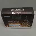 JMEXSUSS Net Lights Outdoor Mesh Lights, 200 LED 9.8ft x 6.6ft Christmas Net Light Outdoor Waterproof, Plug in Bush Light for Lawn Ceiling Hedge Garden Patio Christmas Tree Decor(Warm White)