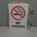 SmartSign Aluminum Sign, Legend "No Smoking" with Graphic, 14" high x 10" wide, Black/Red on White