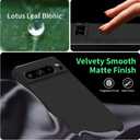 Magnetic Slim Case Fit for Google Pixel 9 Pro/9(2024)[Compatible with Magsafe] Ultra-Thin Lightweight Durable Minimalist Matte Hard Cover Case Shockproof Non Slip Ring-Black