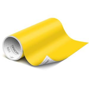 ORACAL 651 Matte Yellow Vinyl Durable Roll Easy to Weed Permanent Adhesive Craft Vinyl for Plotting Machines, Decals & DIY Projects 12" x 10ft