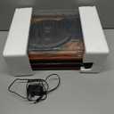 Record Player with Bulit-in Speaker Vintage Belt-Driven Turntable with Bluetooth Wireless Playback Support 3-Speed 33 1/3, 45, 78RPM AUX-in RCA Out Vinyl Players