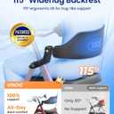 VOCIC Walkers for Seniors, Z21 Rollator Walker with Seat Supports 350lb, 8" Big Wheels for All Terrain, Ergonomic Arc Seat & 6" Ultra Backrest Foldable Walker, Dual Height Adjustment, Lightweight 2025