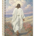 Coastal Christian Spiral Notebook, Bible Verse Journal, Religious Scripture Journals for Writing, Bible Notebooks for Note Taking, 5.5x8.3 Inch