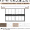1” Diameter Curtain Rods 30-60 Inch, for 30-54 Inch Windows, Adjustable Splicing Black Rods for Windows with Brackets, Window Rod Long Heavy Duty Curtains Rod, 2 Pack