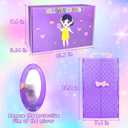 75 Pack Doll Clothes and Accessories with Doll Closet for 11.5 Inch Doll Fashion Design Kit Girl Doll Dress Up Including Wedding Dress Fashion Dress Outfits Tops and Pants Shoes Hangers Bags Necklaces