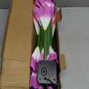 KOOPER Outdoor Solar Lights, 6 Pack Solar Garden Light with Bigger Lily Flowers, Waterproof 7 Color Changing Solar Lights Outdoor - Bigger Panel for Patio Yard Garden Decoration, Gift for Mom