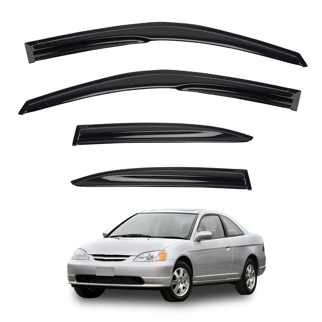 PLDDE Window Rain Guards Compatible with 2007-2011 Honda CR-V CRV