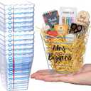 Mimorou 12 Pcs Teacher Gift Box Teacher Appreciation Gift Container Thank You Pencil Notebook Composition Book Crayon Candy Popcorn Holders for End of Year Graduation Party (Lined Style)