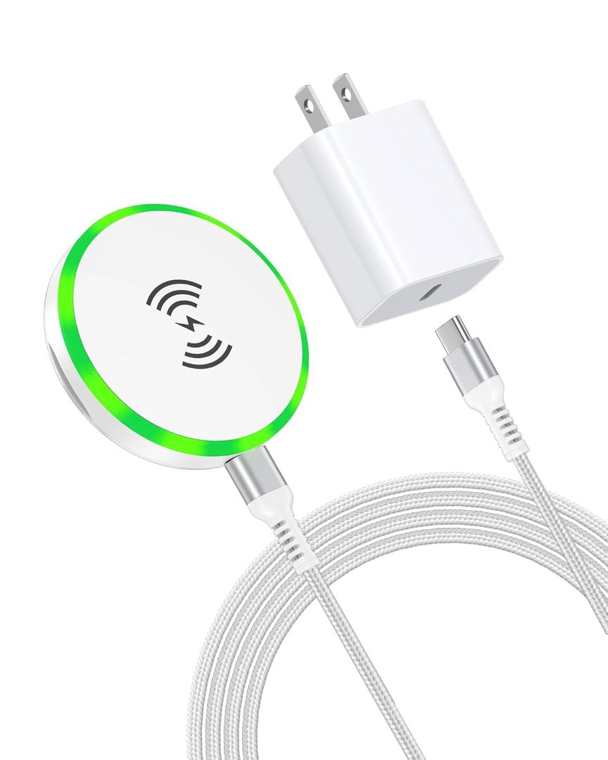 Magnetic Wireless Charger 15W Samsung Magsafe Charger for Galaxy S26/S26+/S25 Ultra/S25/S24/S23 Ultra/S22/S21, Fast Charging Wireless Charging Pad Compatible with Google Pixel 10/9/9 Pro/8/8a/7a/7