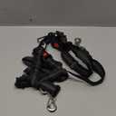 SlowTon Dog Seat Belt for Car, 2 Pack Dog Car Harness Seatbelt Adjustable with Elastic Bungee Buffer, 2 in 1 Pet Car Leash Headrest Restraint Dog Reflective Safety Tether (Black, Headrest+Clip)