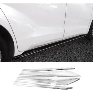 Car Accessories Fit for Toyota Sienna 2021 2022 2023 2024 2025 2026 Exterior Body Side Door Molding Cover Trims (Chrome) ABS 4 PCS
