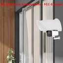 2-Pack Weatherproof Universal Security Camera Sun Rain Shade Cover Compatible with Hikvision, Nest, Ring, Arlo,LED Lights All-Weather Protection for Outdoor Dome & Bullet Cameras