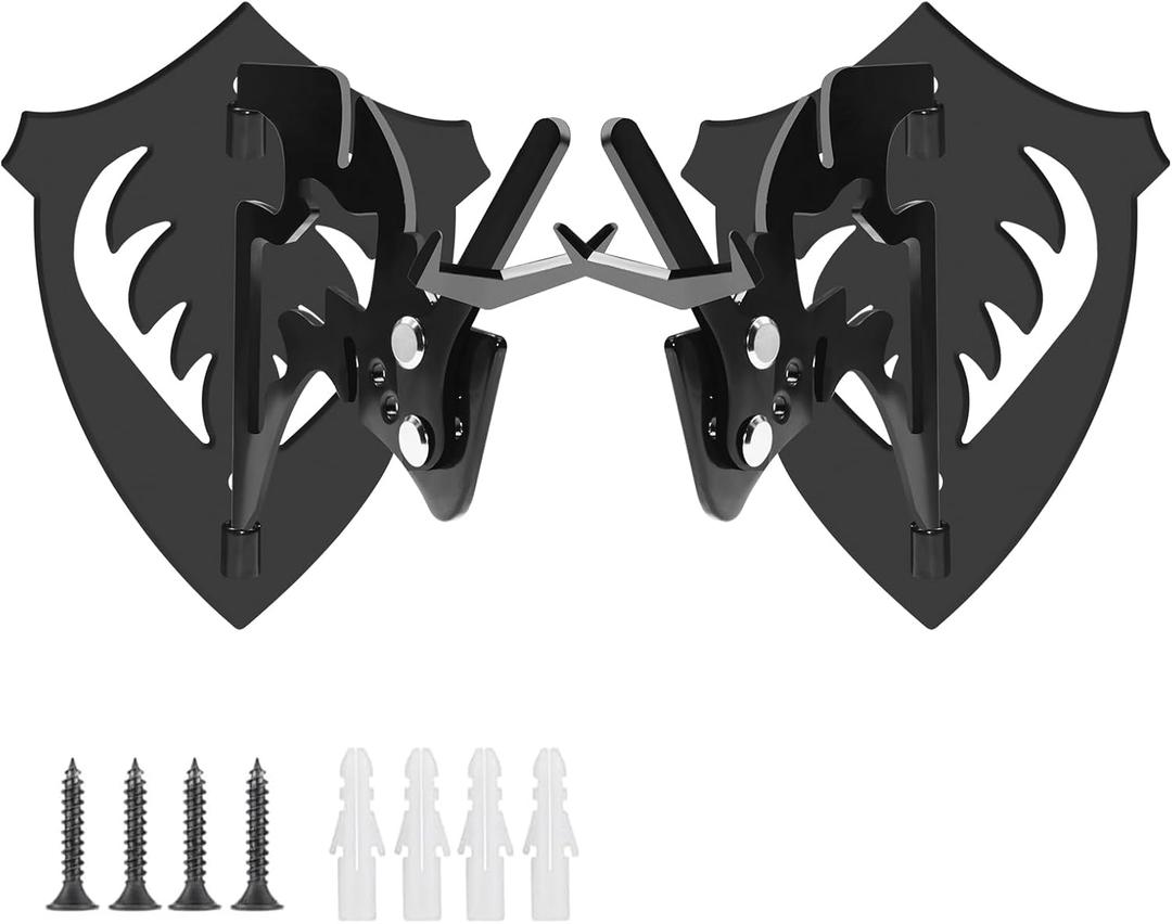 Skull Hooker  European Deer Skull Mount Hanger  Multi-Angle Adjustable Euro Deer Skull Mount  Medium Skull Hook with Screws  Skull Mount for Hanging Antelope, Cattle, Coyote and Small Game Animals