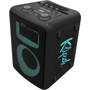 Klipsch Vegas Music City Party Speaker - Single 5.25" Woofer, Five Light Show Settings, 12 Hour Battery Life, IPX4 Rated, Pole mountable and mic Included!