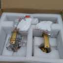 Wall Sconces, Set of 2 Black Gold Crystal Vanity Lights, Modern Wall Lamp for Bathroom, Hallway, and Makeup, Easy Installation