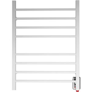 HEATGENE Towel Warmer, Heated Towel Warmer Rack, Wall-Mounted Hardwired/Plug-in Electric Towel Warmers for Bathroom, Hot Towel Rails - Mirror Polish H 31.49 × W 23.62