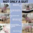 Sebdtico Recovery Suit for Dogs,Dog Surgery Suit Female Spay,Soft Dog Onesie for Surgery Female,Dog Cone Alternative Surgical Recovery Suit Female,Abdominal Wounds Licking Anti Suit for Dogs, Pink (XL)