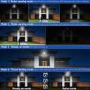 Solar Street Lights Outdoor, Waterproof Motion Sensor Solar Lights with Remote Control, 6500K Dusk to Dawn Parking Lot Flood Light for Outside Garage Yard, 6 Pack