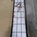 Roundhill Furniture Black Japanese 4-Panel Screen Room Divider, Plum Blossom