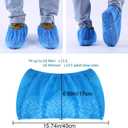 Shoe Covers Disposable 200 Pack (100 Pairs) | Non-Slip, Durable, Indoor | Protect Your Home, Floors and Shoes