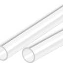 MECCANIXITY Acrylic Pipe Clear Rigid Round Tube 16mm(5/8") ID 20mm(0.8") OD 18" for Lamps and Lanterns, Water Cooling System 2pcs